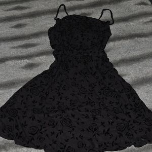 Rewind Black Sleeveless Spaghetti Strap Mini Dress